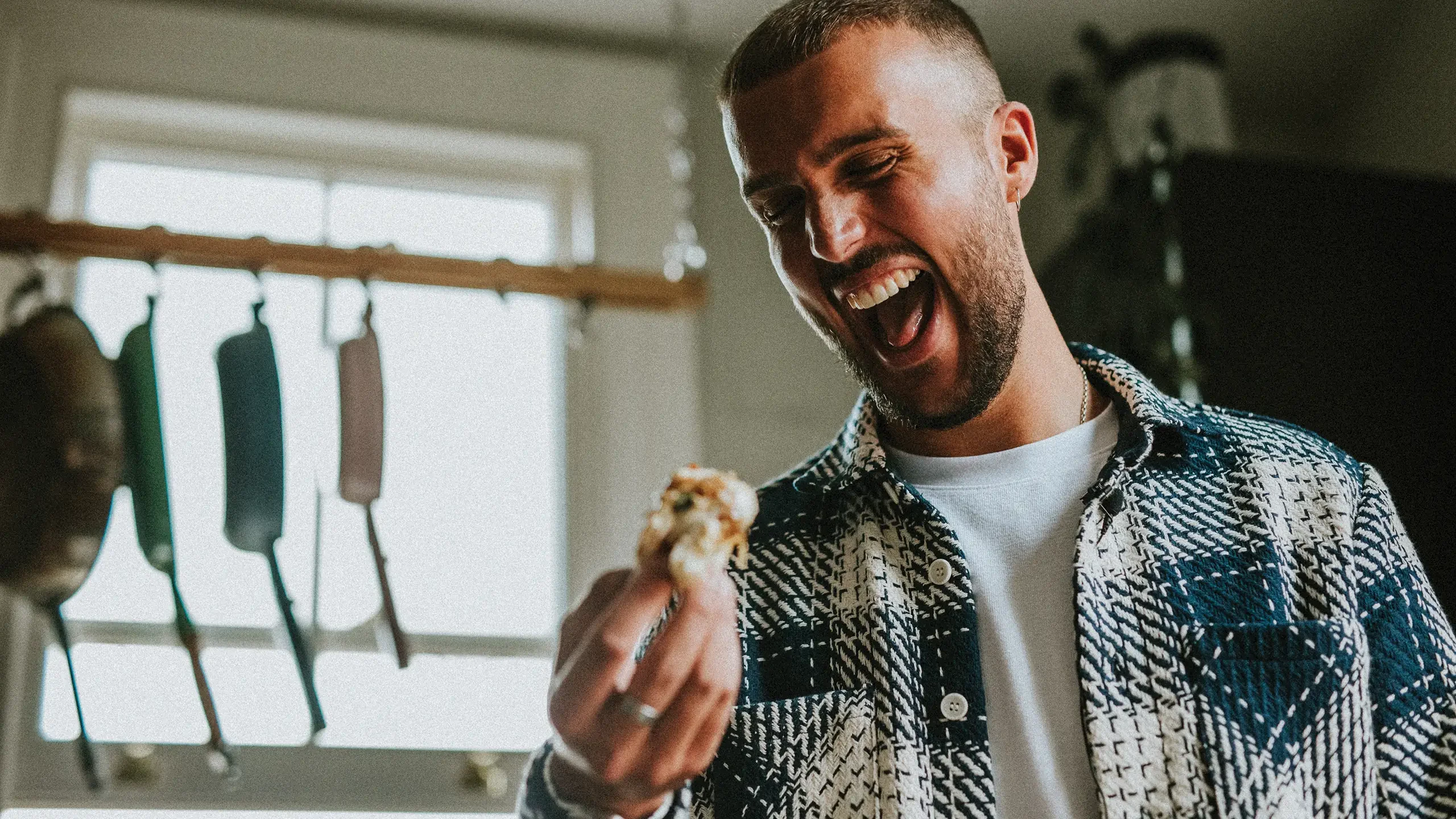 Alfie Steiner enjoying cooking