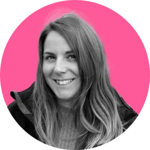 Profile image of Emily Luxton on a pink circle background