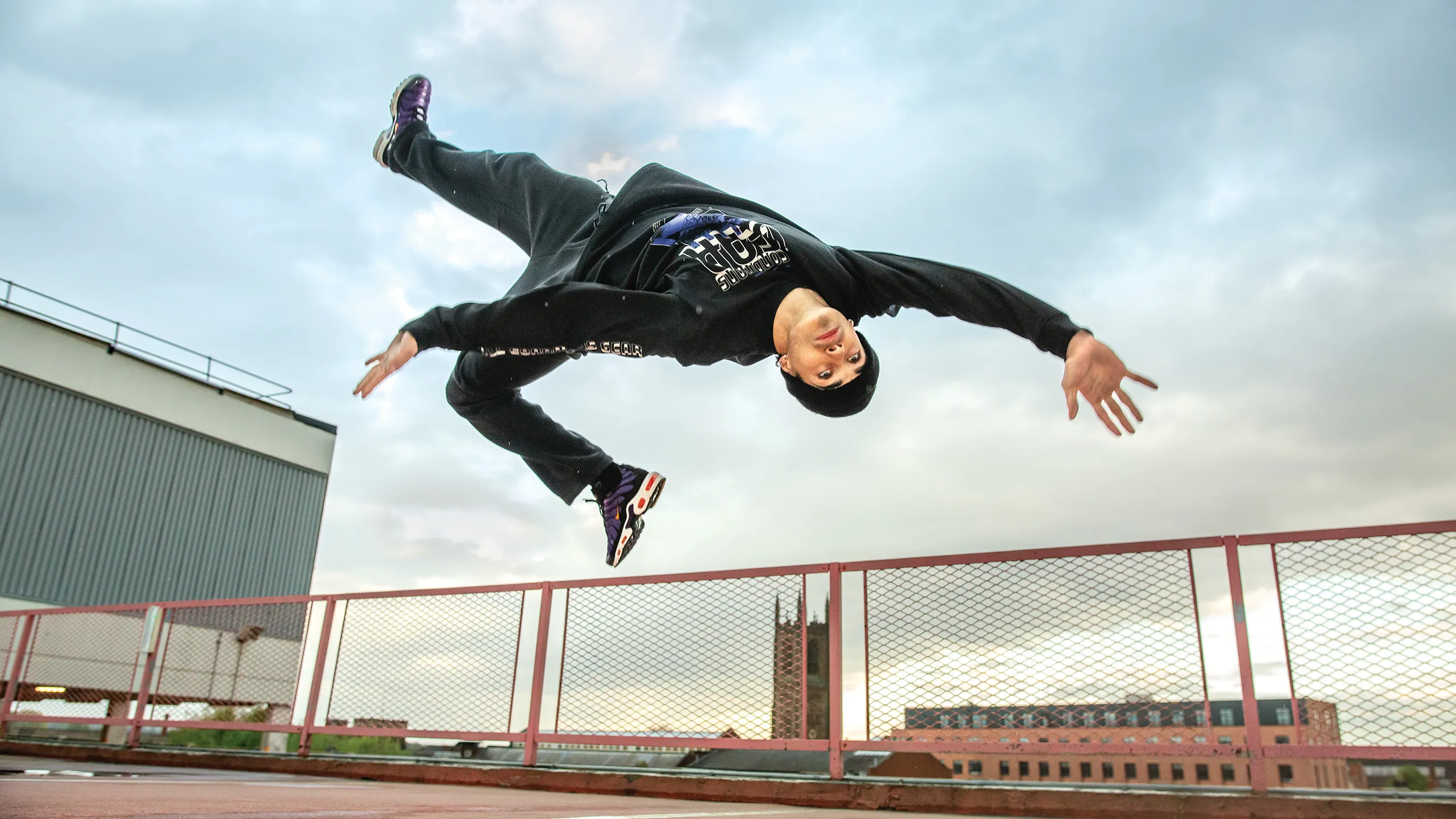 Karam Singh aka Kid Karam breaking in urban setting