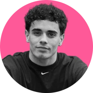 Image of Karam Singh on a pink background