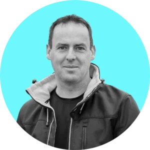 Image of Patrick McKeown on a blue background