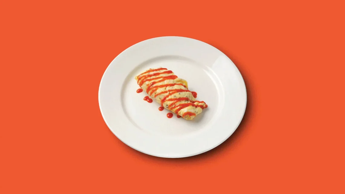 Image of an omlette made in a kettle by Tom Kerridge