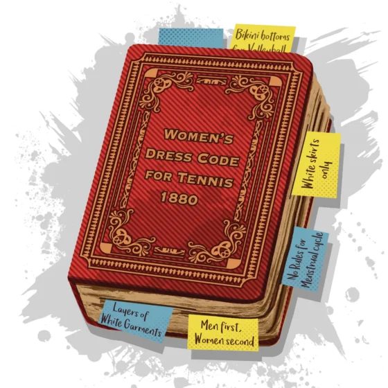Bill-McConkey-illustration-women's-dress-code-ancient-book