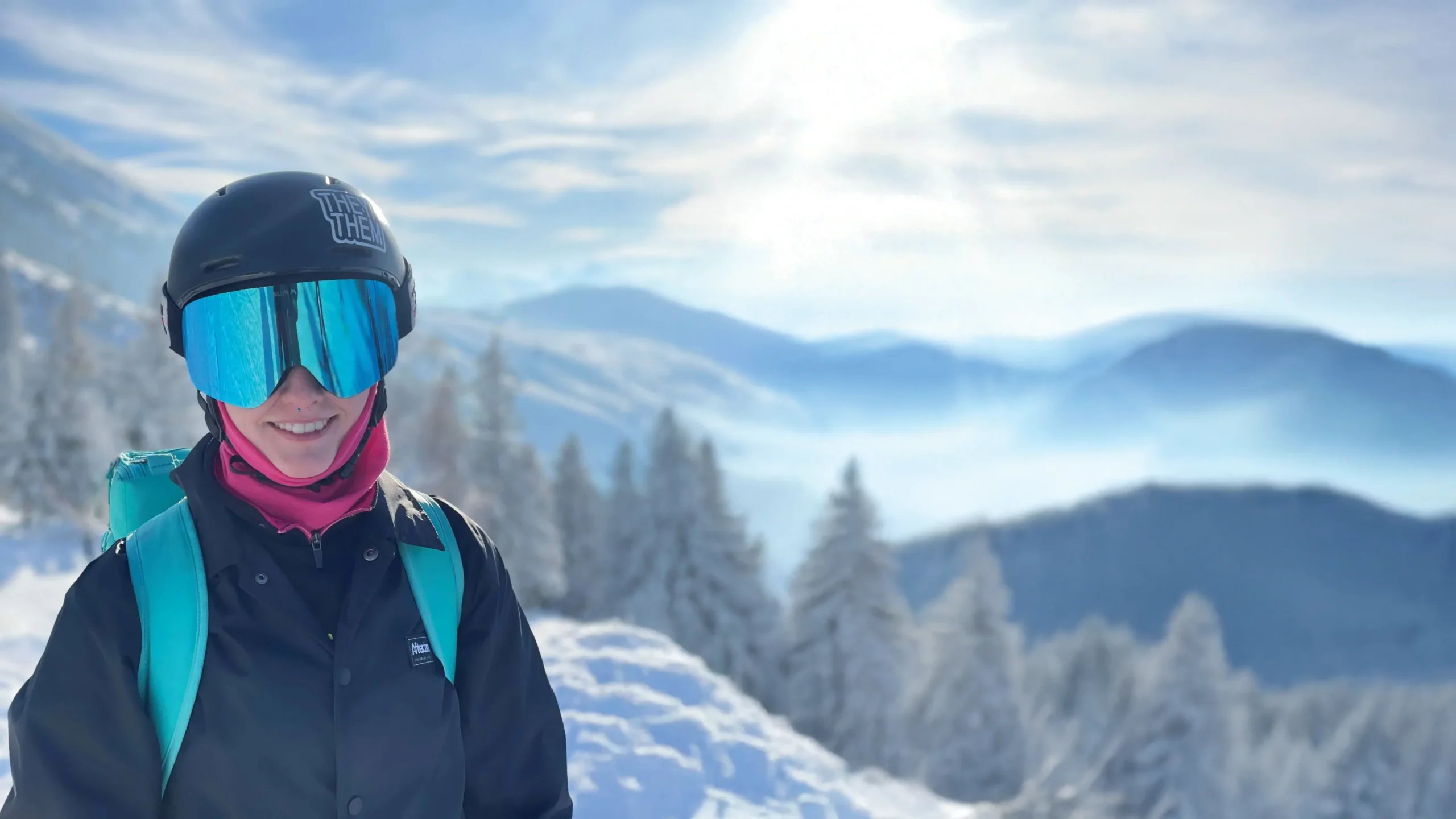 Britain’s rising freestyle ski star Ash Clayton