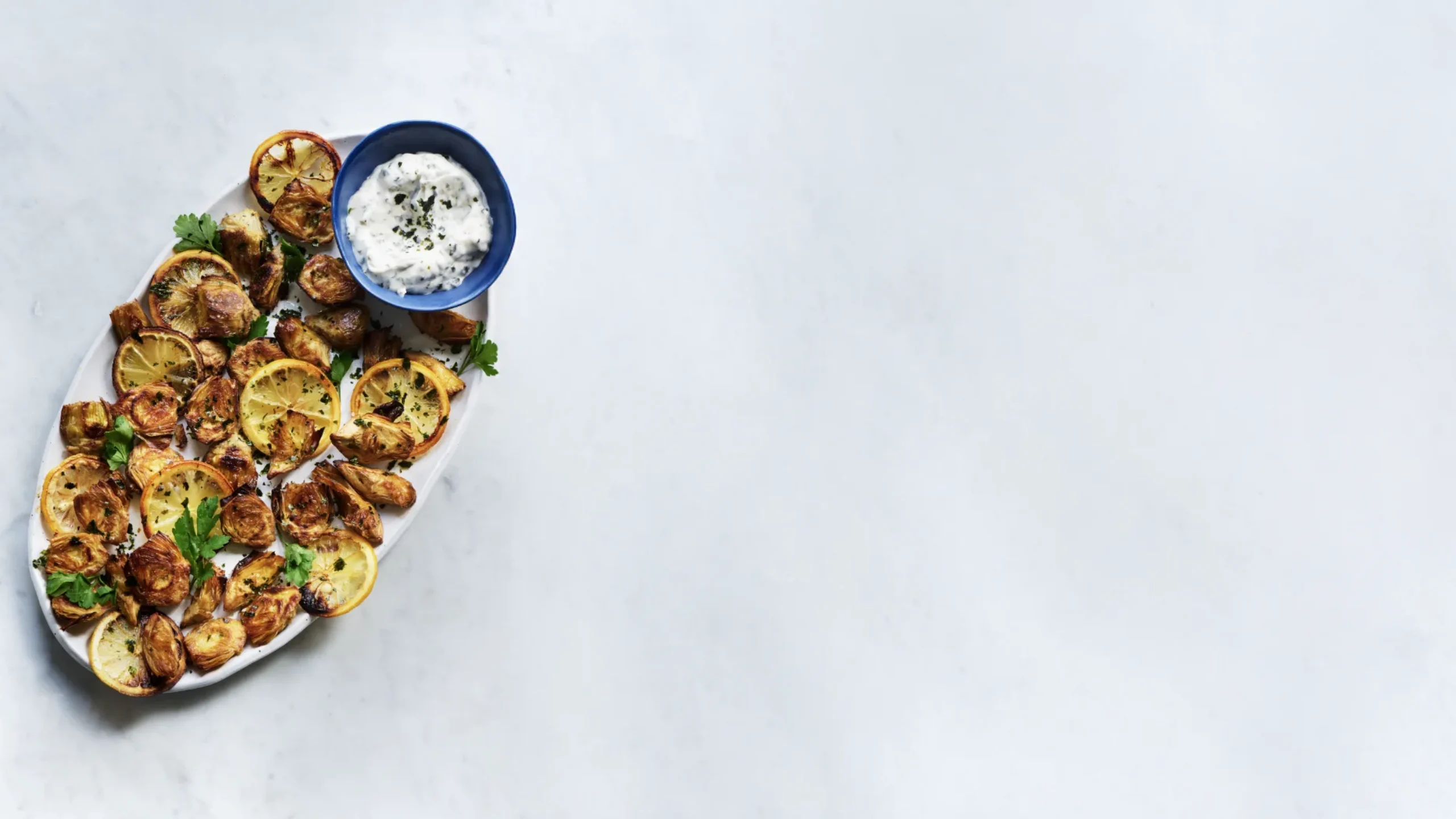 Christina Soteriou’s crispy artichokes with nori mayo