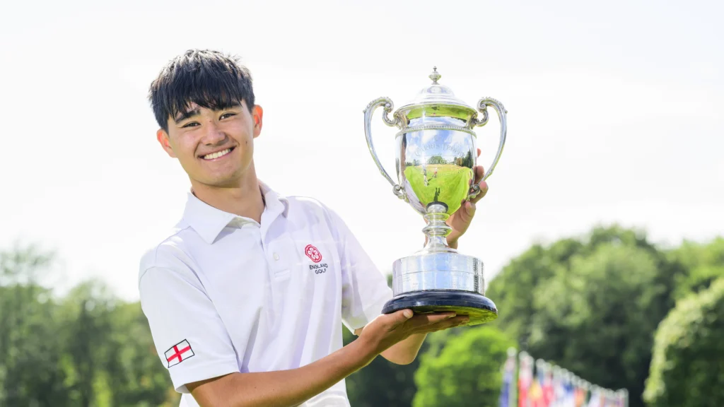 Winning the Carris Trophy (English Boys U18) in July 2024