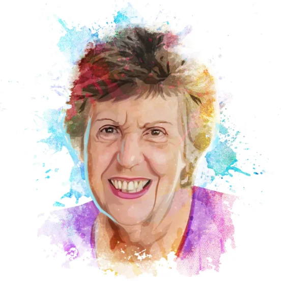 Illustration of Jasmine Flatters by Bill McConkey, currently on the Members Board of Trustees at The Brownlee Foundation