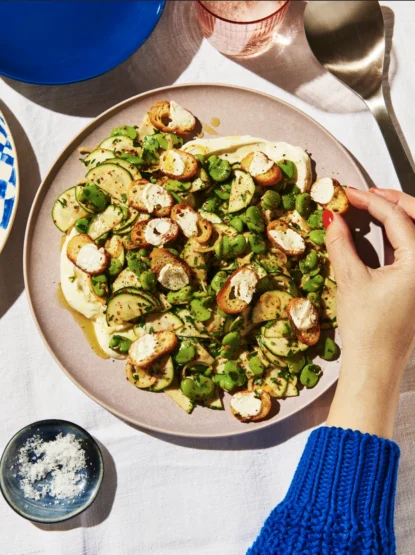 Jessica Prescott’s super simple broad bean salad