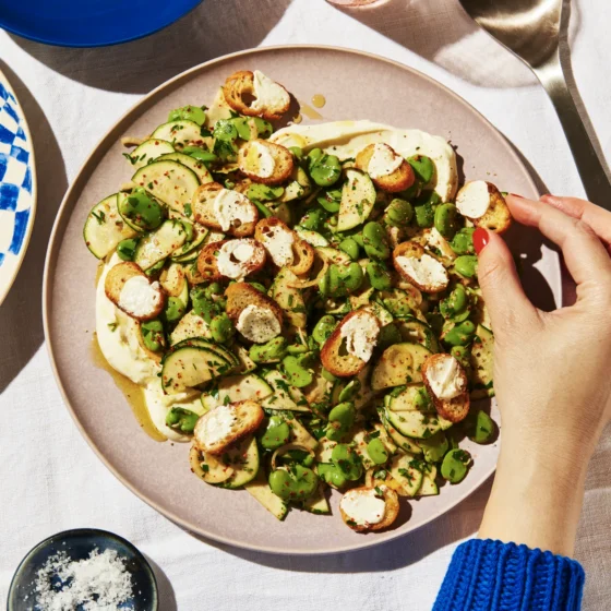 Jessica Prescott’s super simple broad bean salad