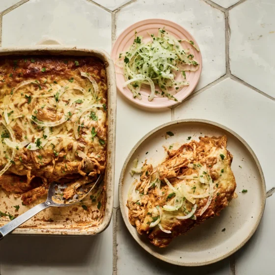 Make these comfortingly creamy chipotle enchiladas, inspired by a Barcelona food moment, created by Remi Idowu